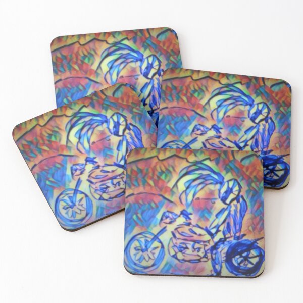 Item preview, Motorcyclist Abstract designed and sold by kaa33.