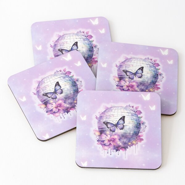 Item preview, Butterfly Discoball Purple Pastel designed and sold by Monsweetpea.