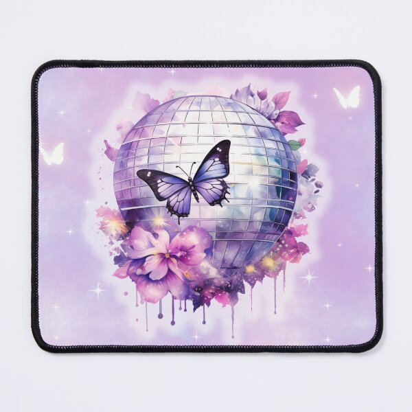 Item preview, Butterfly Discoball Purple Pastel designed and sold by Monsweetpea.