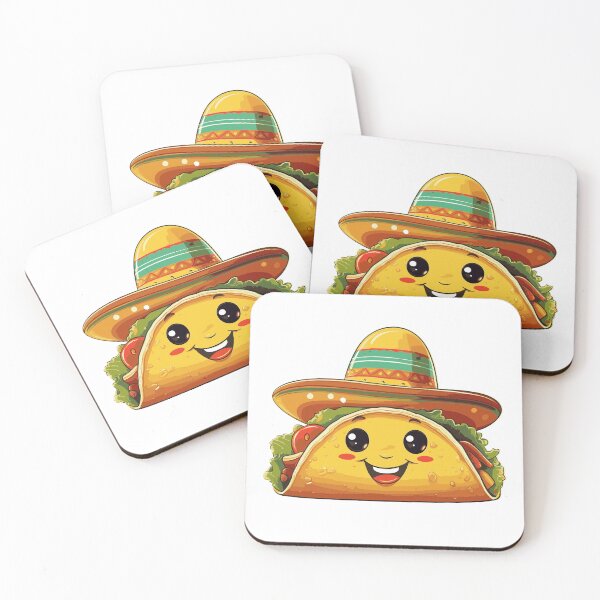 Item preview, Happy Taco with Sombrero designed and sold by BysonDesigns.
