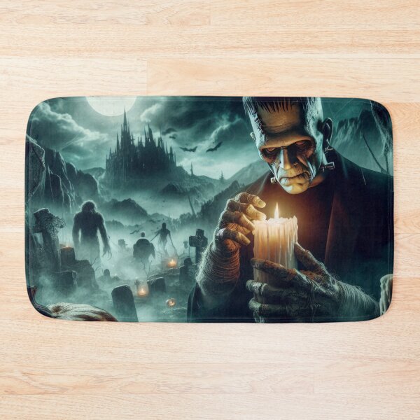 Item preview, frankenstein with candle and gloomy landscapeHalloween Pumpkin designed and sold by Expressions-Sel.