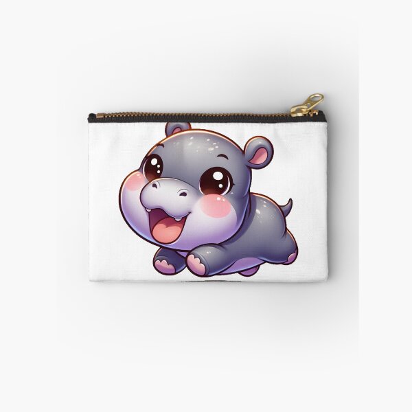 Item preview, ChiHiBo: Chibi Pygmy Hippo Bouncing Fun on Trampoline designed and sold by ChiAniBo-Red.