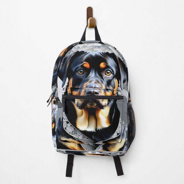 Item preview, Rottweiler Black & White Abstract Vintage Zentangle Art designed and sold by Witty Shirts.