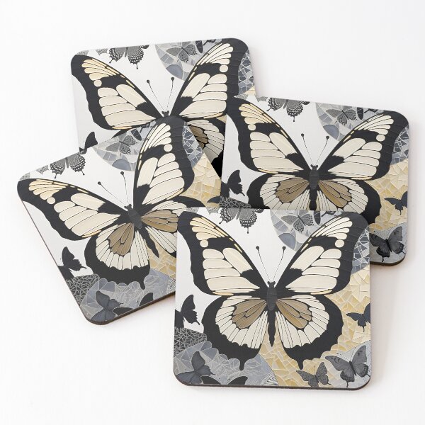 Item preview, Butterfly Black & White Abstract Vintage Zentangle Art designed and sold by Witty Shirts.