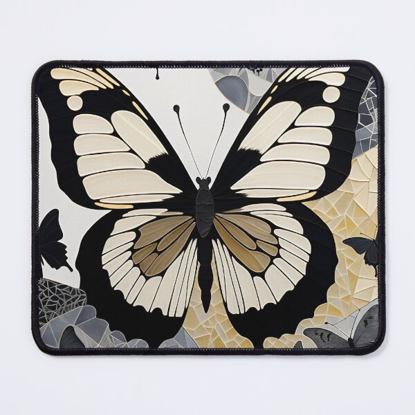 Item preview, Butterfly Black & White Abstract Vintage Zentangle Art designed and sold by Witty Shirts.