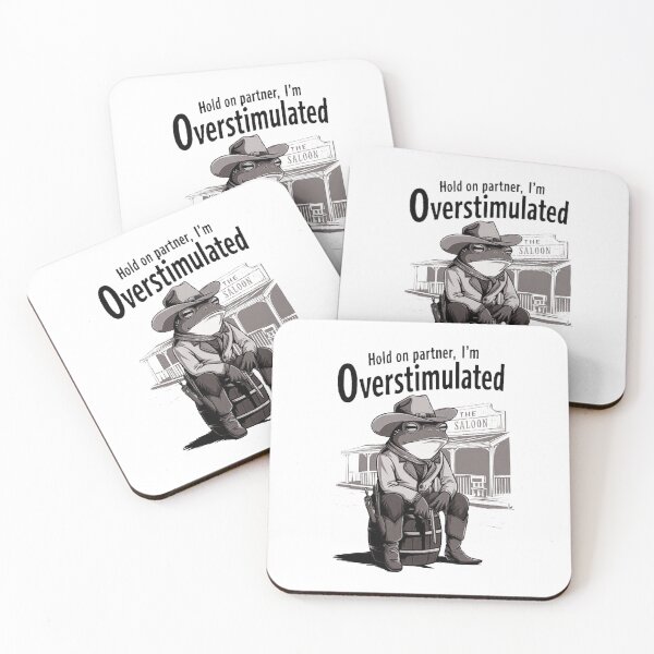 Item preview, Overstimulated Frog Cowboy - Quirky Wild West Humor designed and sold by love3617.