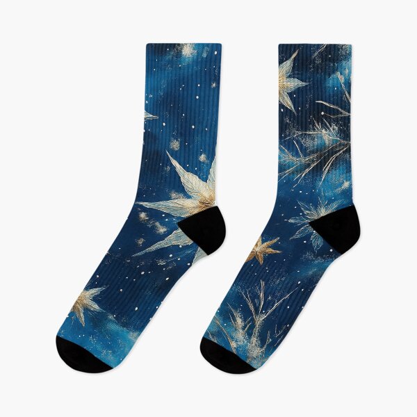 Item preview, A starry night sky Design with several prominent, star-shaped objects.  designed and sold by HEMRO.