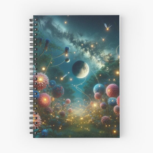 Item preview, surreal night garden scene designed and sold by Dominika Farkašová.