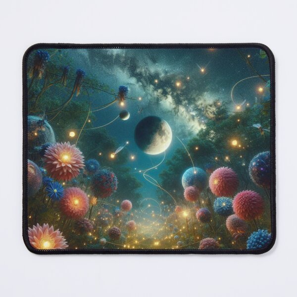Item preview, surreal night garden scene designed and sold by Dominika Farkašová.