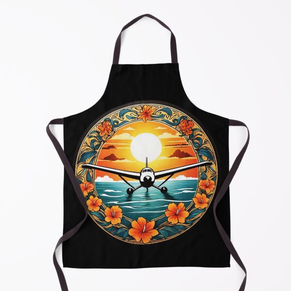 Item preview, Sunset Hawaii Plane by The Ocean with Orchids designed and sold by NautiChic.