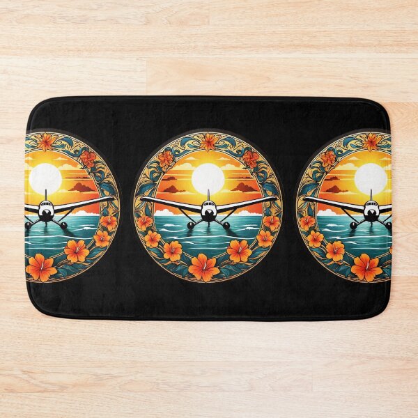 Item preview, Sunset Hawaii Plane by The Ocean with Orchids designed and sold by NautiChic.