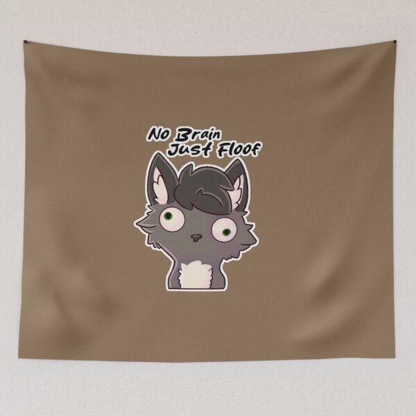 Item preview, "no brain, just floof" designed and sold by Lufu-und-Aruna.