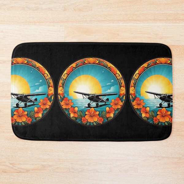 Item preview, Sunset Hawaii Aeroplane by The Ocean with Orchids designed and sold by NautiChic.