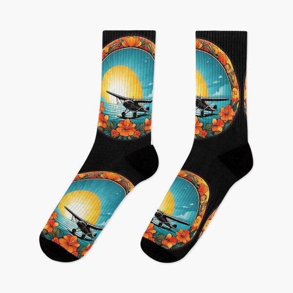 Item preview, Sunset Hawaii Aeroplane by The Ocean with Orchids designed and sold by NautiChic.