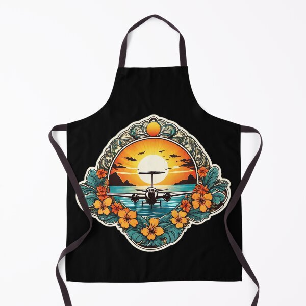 Item preview, Sunset Hawaii Aircraft by The Ocean with Orchids designed and sold by NautiChic.