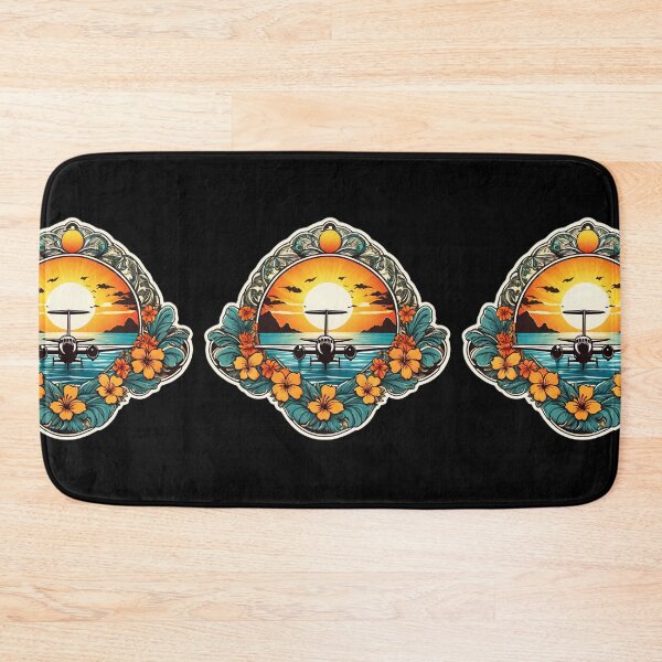 Item preview, Sunset Hawaii Aircraft by The Ocean with Orchids designed and sold by NautiChic.