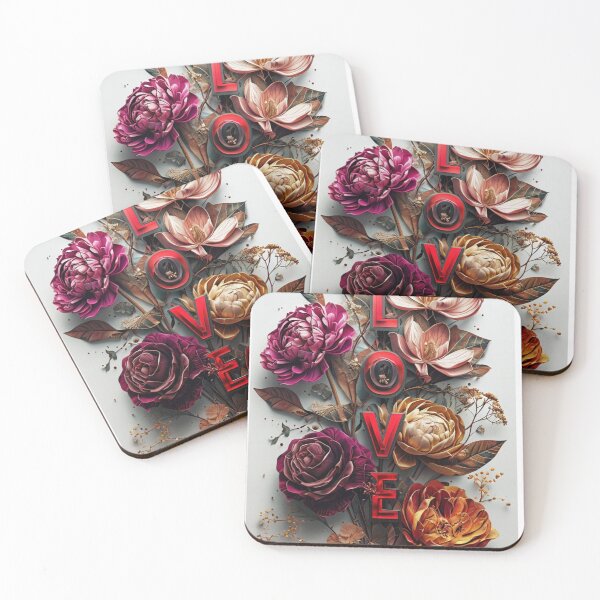 Item preview, "Love in Bloom: Elegant Floral Art for Your Home" designed and sold by Selinepop.