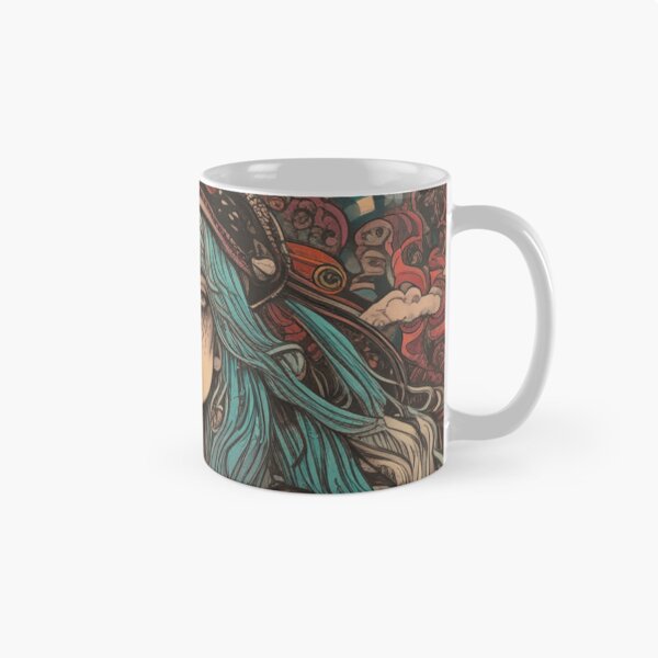 Item preview, pirate woman, psychedelic, retro, 70s, illustration, designed and sold by diulid.