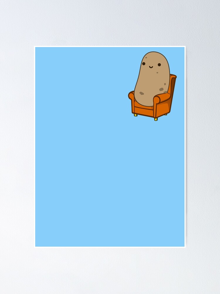 Tiny Cute Couch Potato Poster By Daytone Redbubble