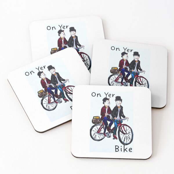 Item preview, Laurel & Hardy On Yer Bike  designed and sold by SJHorsfall.