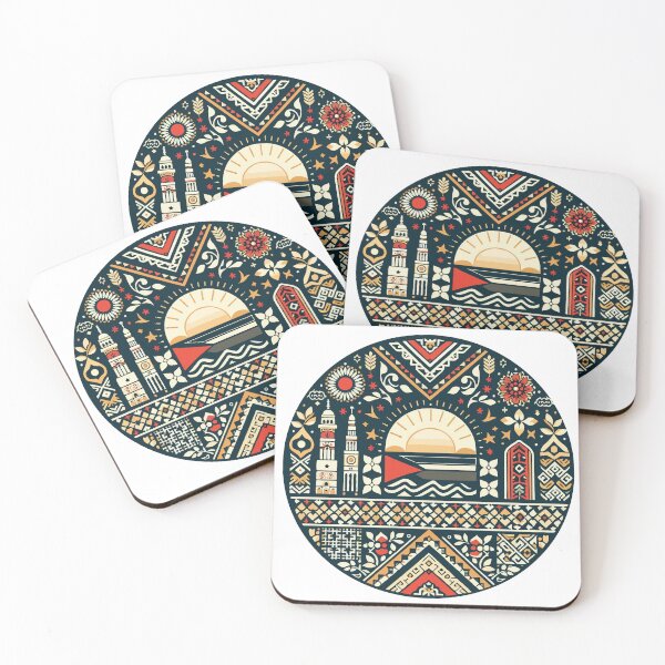 Item preview, palestinian symbol and flag embroidery patterns tatreez tahriri designed and sold by Slice Of Seed.