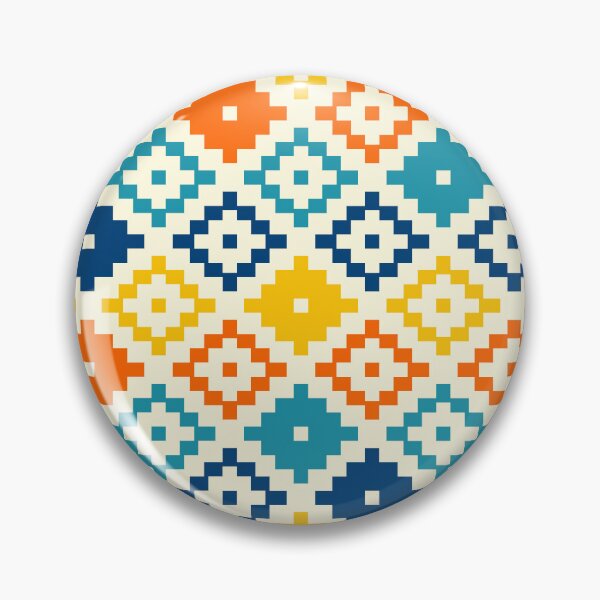 Item preview, Simple colorful pixel Aztec diamonds designed and sold by Dana Du.