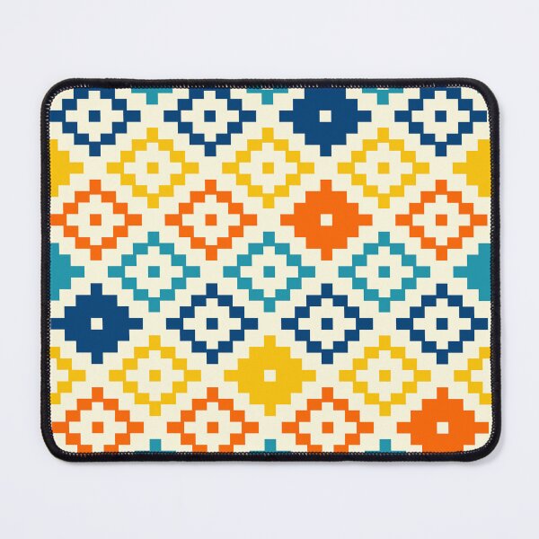 Item preview, Simple colorful pixel Aztec diamonds designed and sold by Dana Du.