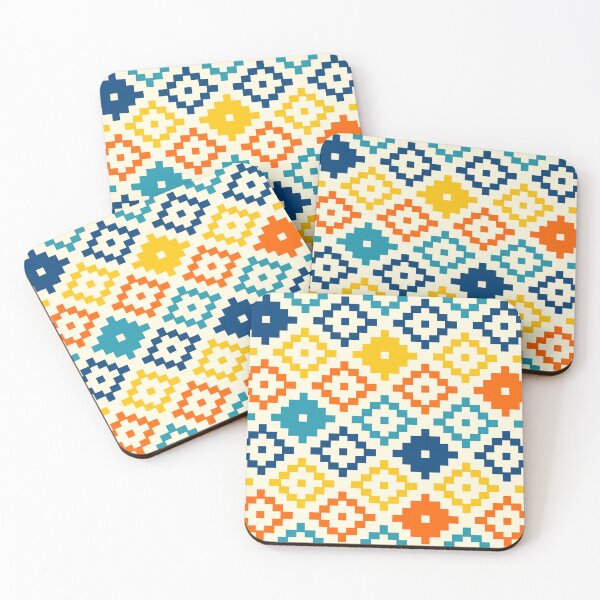 Item preview, Simple colorful pixel Aztec diamonds designed and sold by Dana Du.