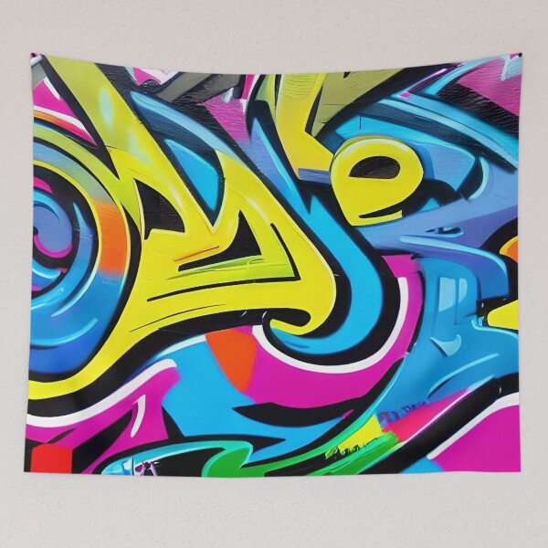 Item preview, Shop Now and Elevate Your Space with Bold, Abstract Graffiti Art | 321 designed and sold by City Graffix Design Co..