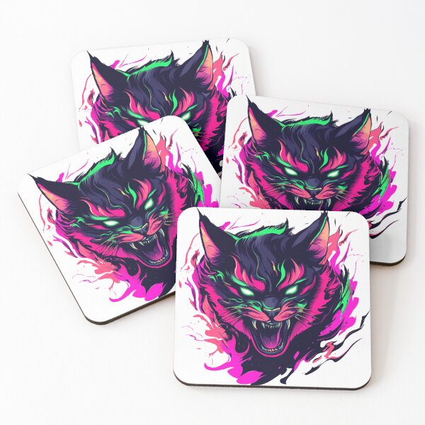 Item preview, Angry Cat Devil Puma Multicolor designed and sold by VivaVibeStyle.