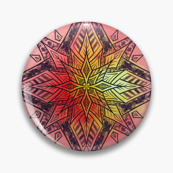 Item preview, Black luminous star mandala designed and sold by Maeyy.