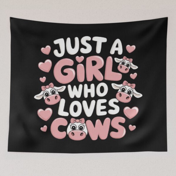 Item preview, just a girl who loves cows designed and sold by 123ks.