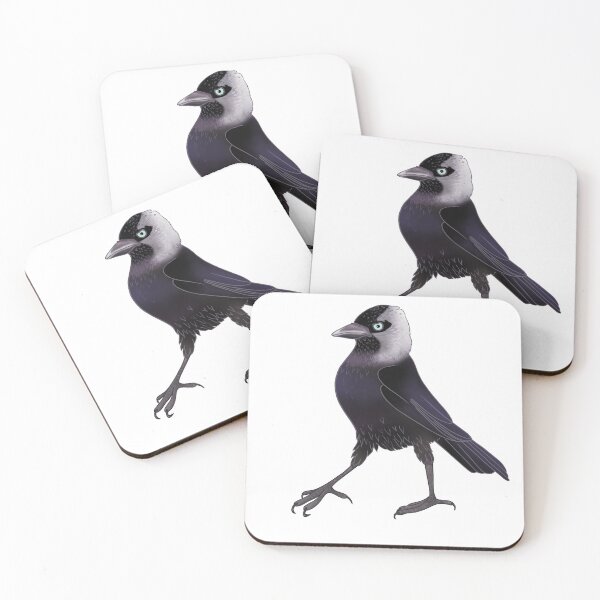 Item preview, Eurasian Jackdaw walking  designed and sold by Naty Design Prague.