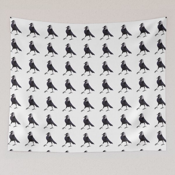 Item preview, Eurasian Jackdaw walking  designed and sold by Naty Design Prague.