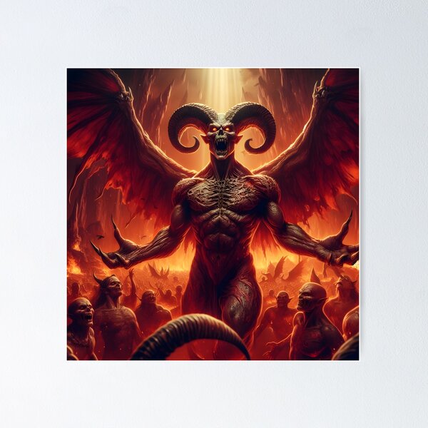 Item preview, Hell Demon designed and sold by GalleryBrisArt.