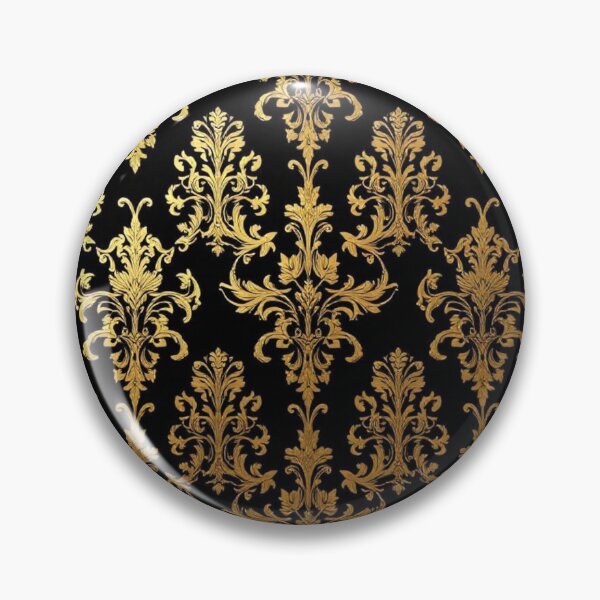 Item preview, Black & Gold Damask designed and sold by DesignsByPrnces.