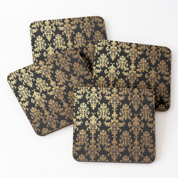 Item preview, Black & Gold Damask designed and sold by DesignsByPrnces.