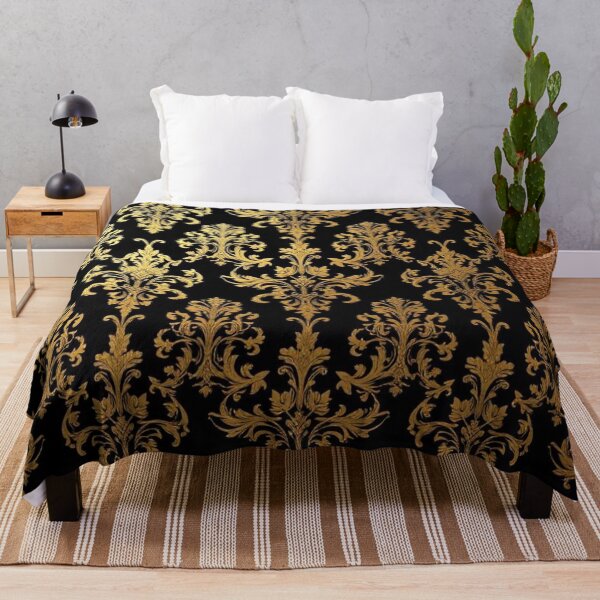 Item preview, Black & Gold Damask designed and sold by DesignsByPrnces.