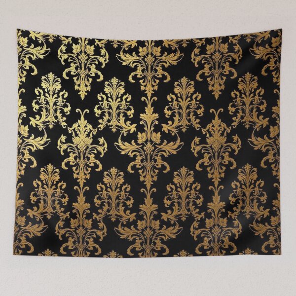Item preview, Black & Gold Damask designed and sold by DesignsByPrnces.