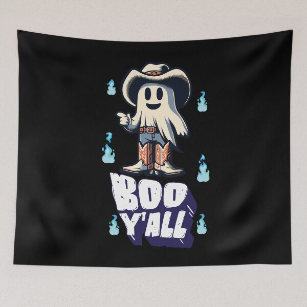 Item preview, Cowboy Ghosts Boo Y'all Funny Saying Design designed and sold by LuminOrb.