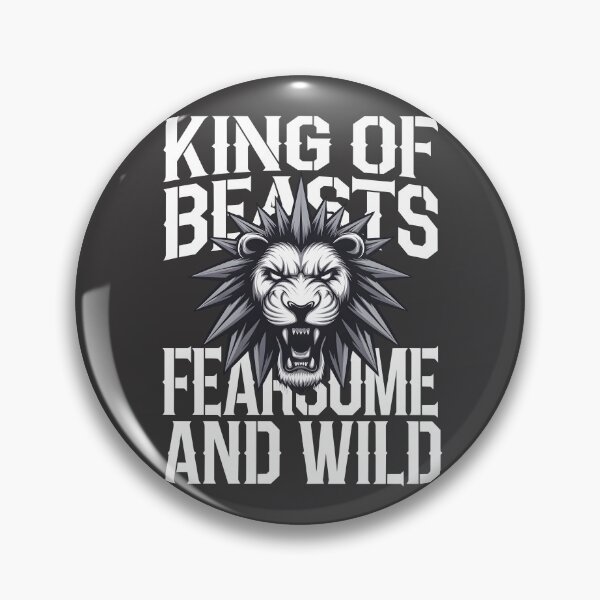 Item preview, King of Beasts Fearsome & Wild Lion T-Shirt designed and sold by TurnipTShirt.