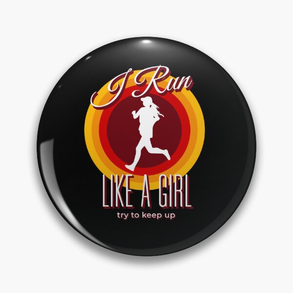Item preview, i run like a girl try to keep up designed and sold by KaiLabsArt.