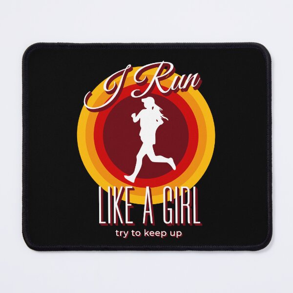 Item preview, i run like a girl try to keep up designed and sold by KaiLabsArt.