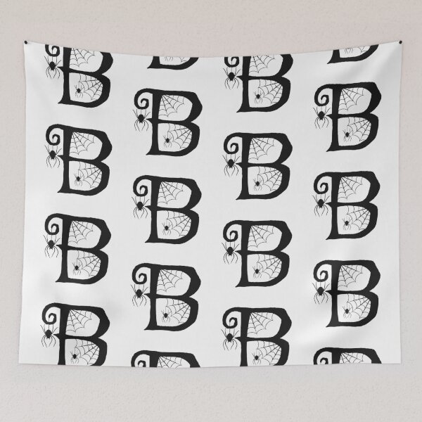 Item preview, Halloween Spider and Web B Monogram designed and sold by Arkadina.