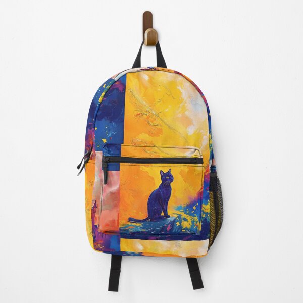 Item preview, Feline Silhouette Overlooking Dreamy Castle designed and sold by blackhalt.