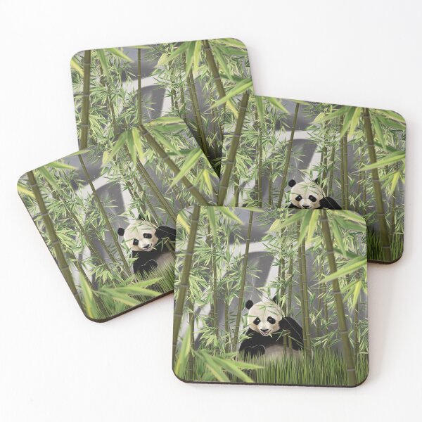 Item preview, Playful Panda Hidden Among Bamboo Forest Stalks designed and sold by ZetaDream.