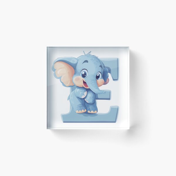 Item preview, Elephant with letter E designed and sold by zirca31.