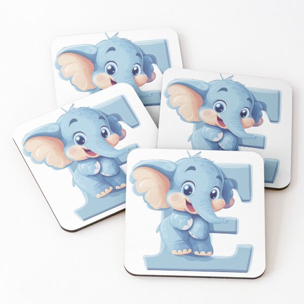 Item preview, Elephant with letter E designed and sold by zirca31.