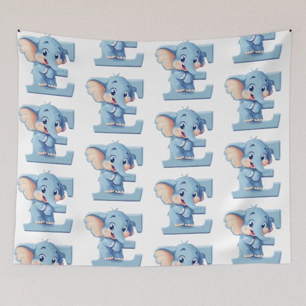 Item preview, Elephant with letter E designed and sold by zirca31.