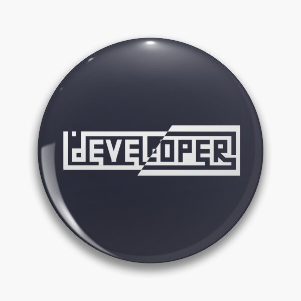 Item preview, developer white slashed - Developer - Typography designed and sold by VandoorLabs.